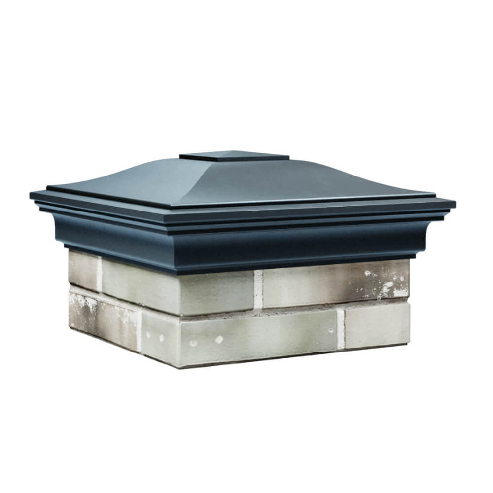 Колпак Zking Монблан Серый на столб 1.5х1.5 еврокирпича 0.7НФ (355х355мм) в Абакане фото