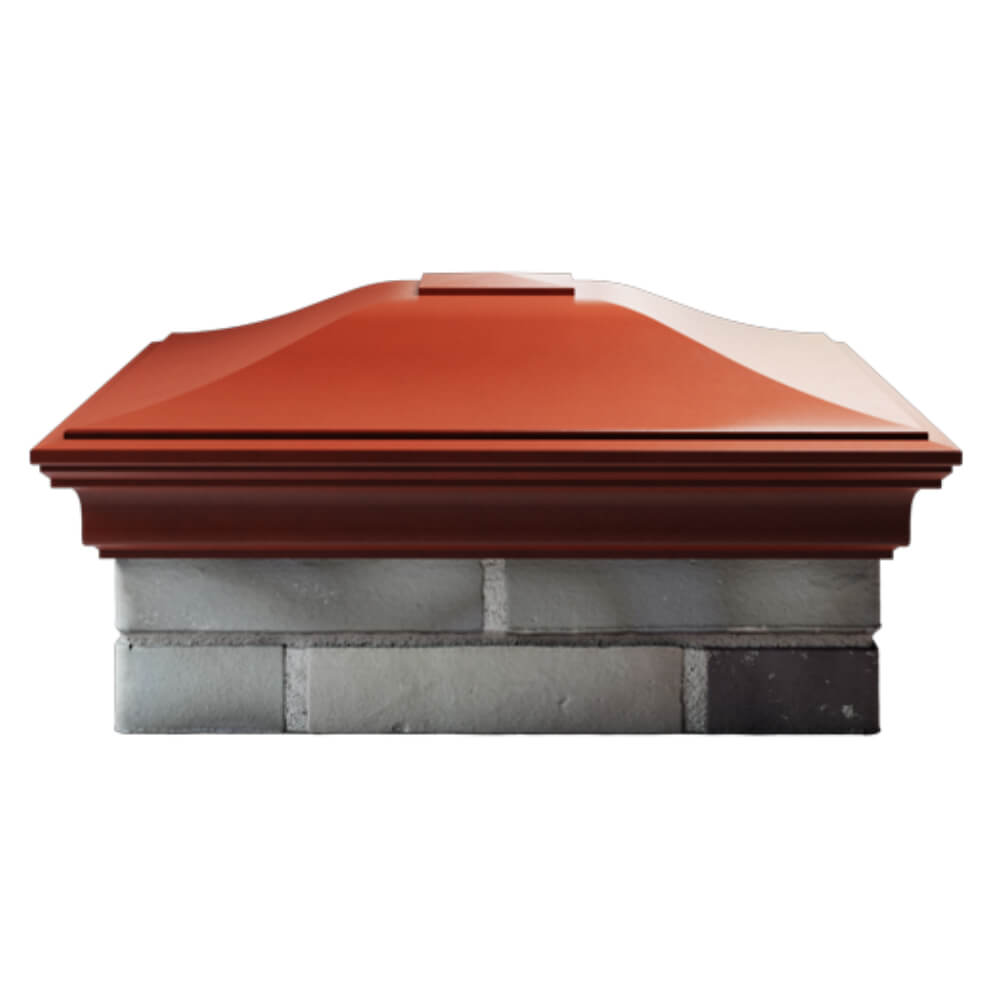 Колпак Zking Монблан Красный на столб 2х2 кирпича (515х515мм) в Абакане фото