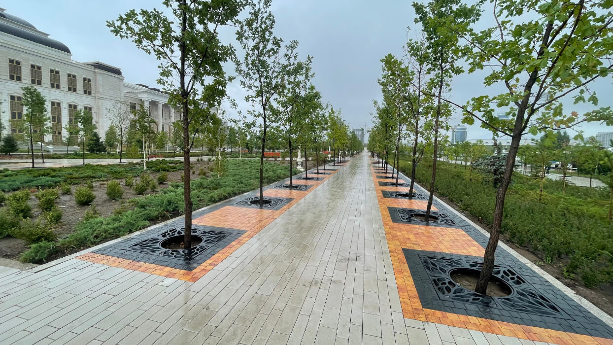 Приствольная решетка для дерева ZKING CRUST 1.2х1.2м Черная в Абакане фото