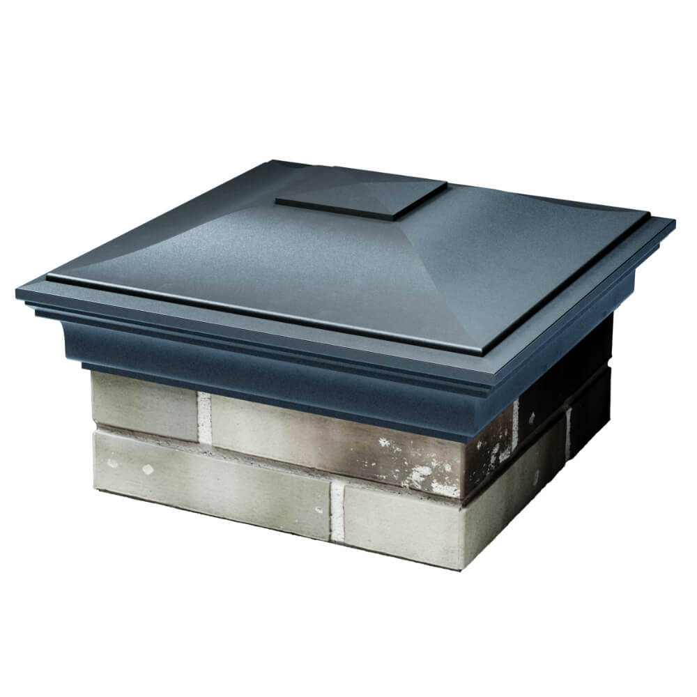 Колпак Zking Монблан Серый на столб 1.5х1.5 кирпича (385х385мм) в Абакане фото