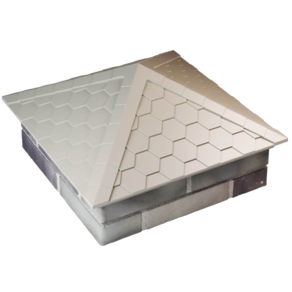 Колпак Zking Эверест Бежевый на столб 2х2 кирпича (535х535мм) Абакан фото