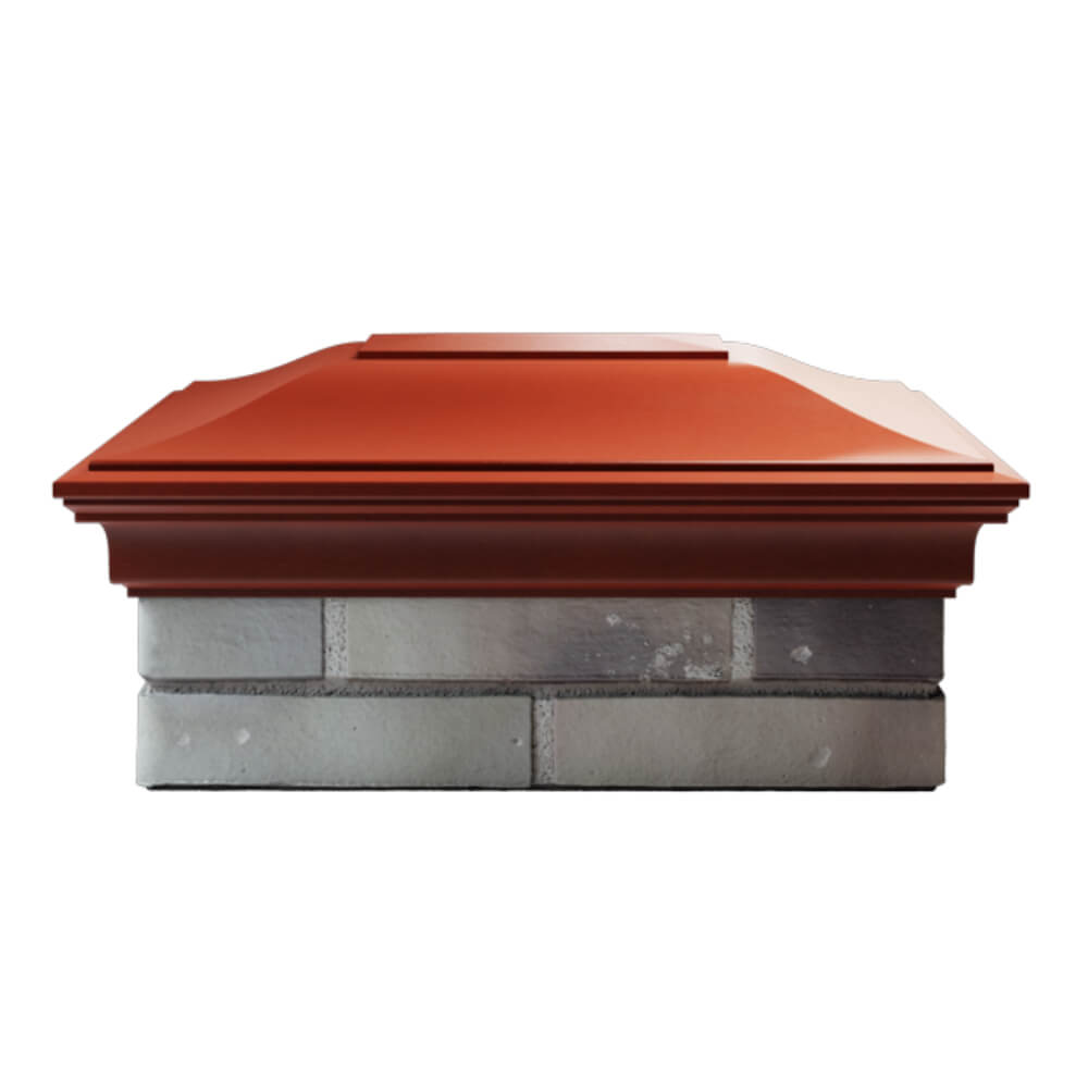 Колпак Zking Монблан Красный на столб 2х1.5 кирпича (515х385мм) в Абакане фото