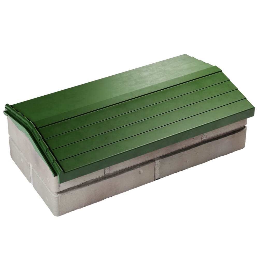 Парапет Zking Бона ХайТек Зеленый с посадкой на 1 кирпич (200/225/255мм) в Абакане фото