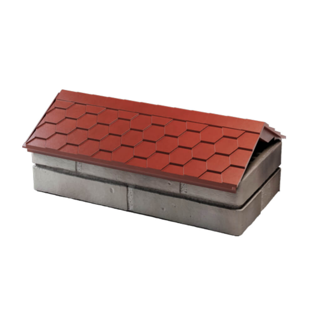 Парапет Zking Эверест Красный с посадкой на 1 кирпич (200/225/255мм) в Абакане фото