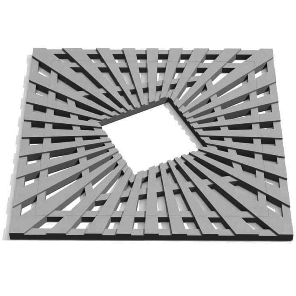 Приствольная решетка для дерева ZKING ATMOSPHERE 1.2х1.2м Серая Абакан фото