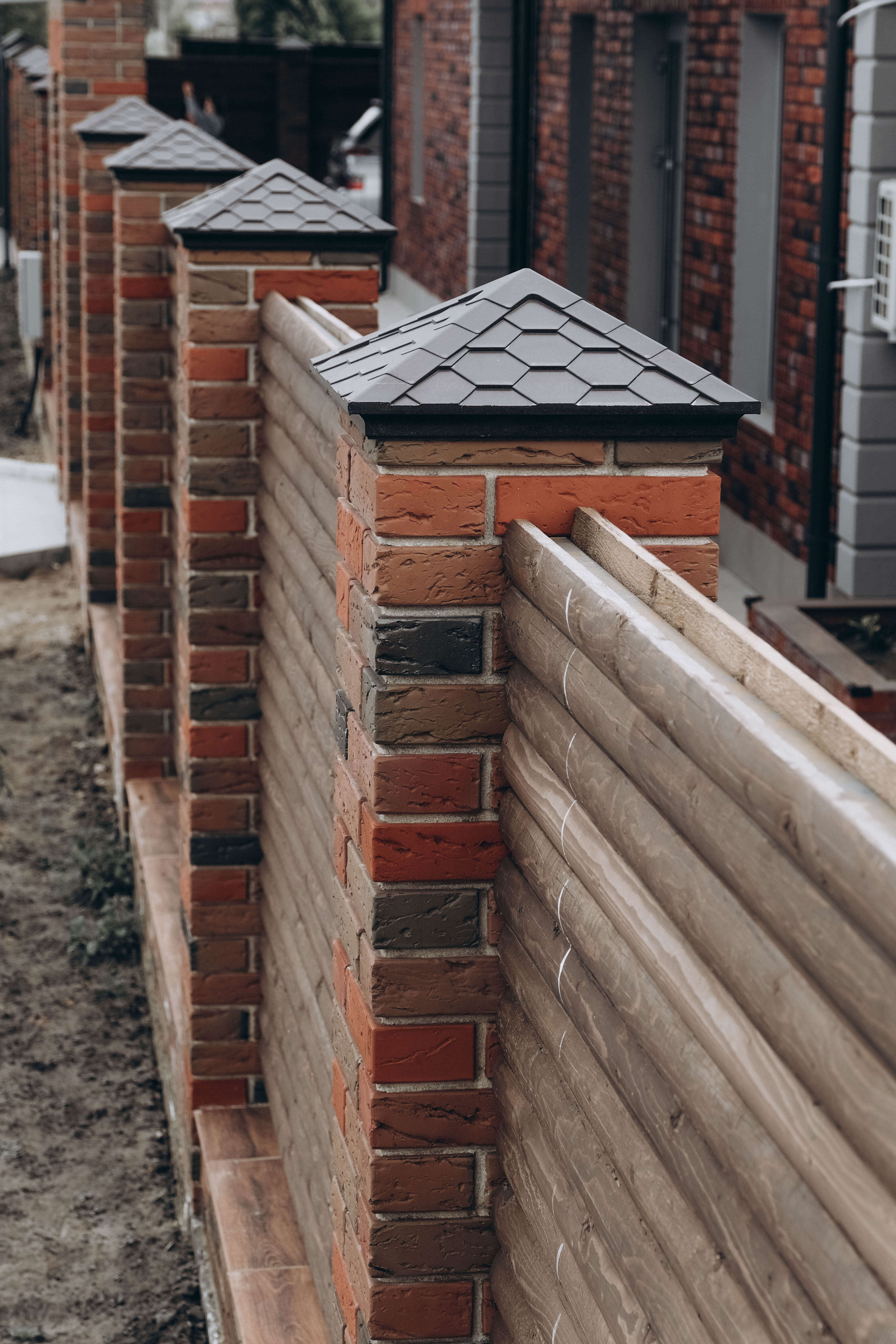 Колпак Zking Эверест Коричневый на столб 1.5х1.5 кирпича (390х390мм) в Абакане фото