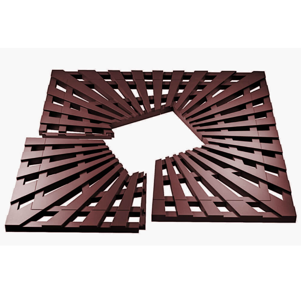 Приствольная решетка для дерева ZKING ATMOSPHERE 1.2х1.2м Коричневая в Абакане фото