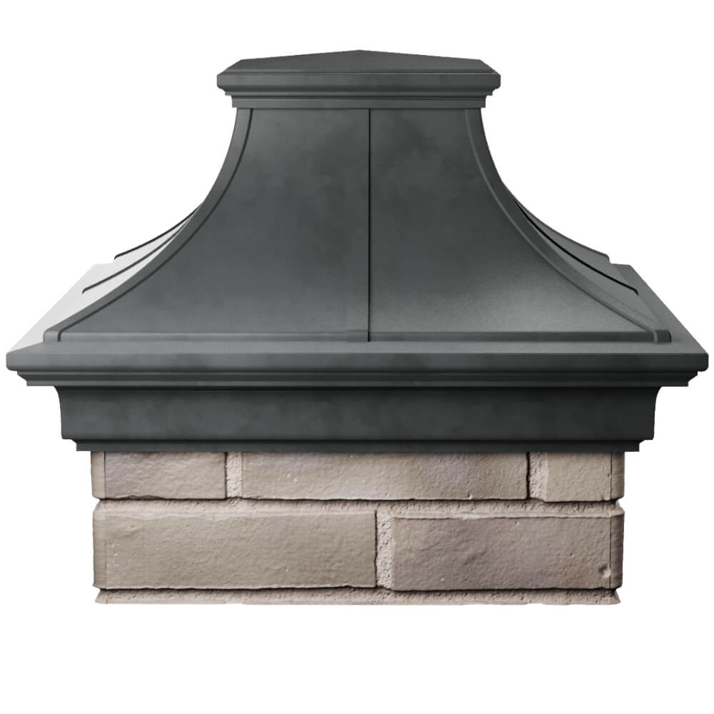 Колпак Zking Монблан Премиум Серый на столб 1.5х1.5 кирпича (385х385мм) Абакан фото