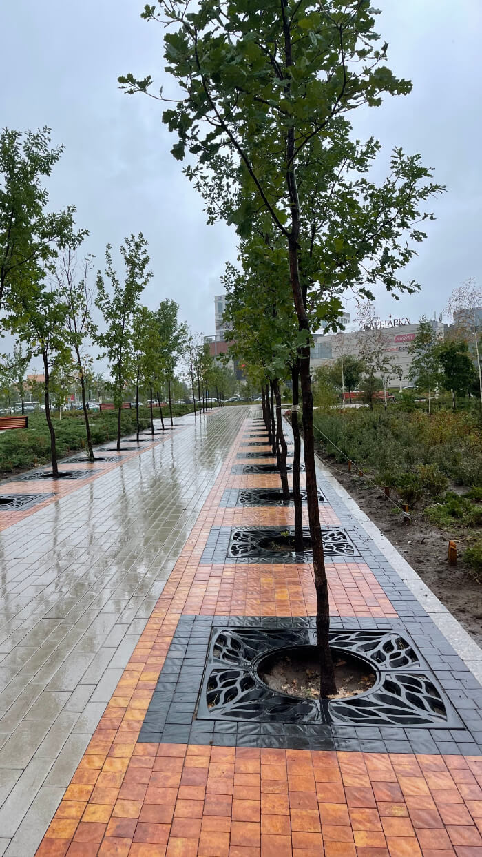 Приствольная решетка для дерева ZKING CRUST 1.2х1.2м Черная в Абакане фото