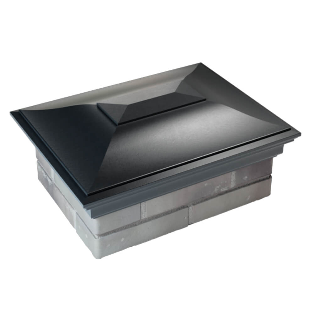 Колпак Zking Монблан Черный на столб 2х1.5 кирпича (515х385мм) Абакан фото