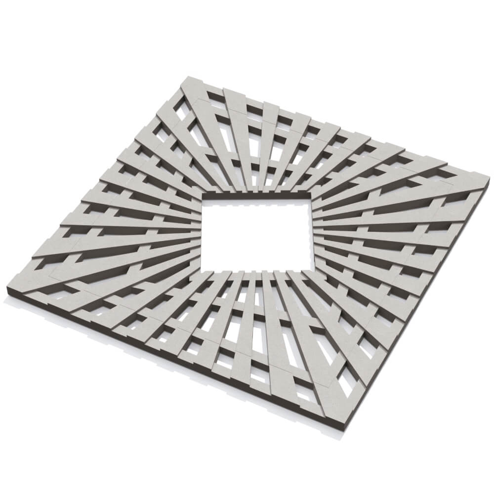 Приствольная решетка для дерева ZKING ATMOSPHERE 1.2х1.2м Бежевая в Абакане фото