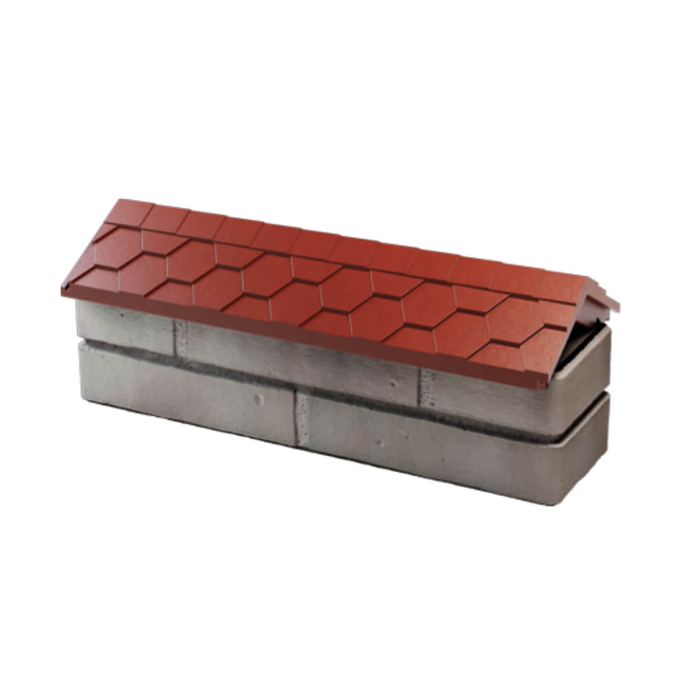 Парапет Zking Эверест Красный с посадкой на 0.5 кирпича (130мм) в Абакане фото