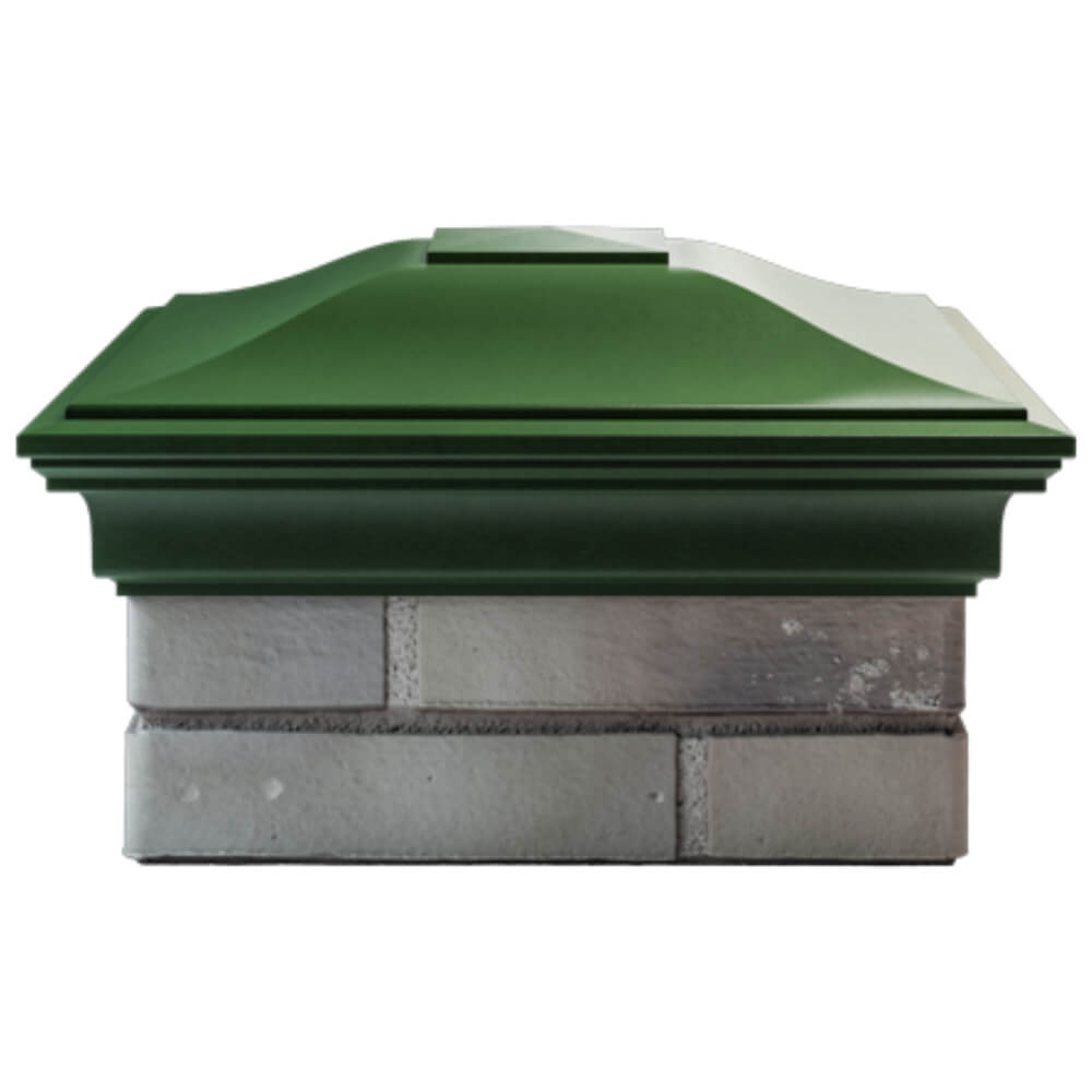 Колпак Zking Монблан Зеленый на столб 1.5х1.5 кирпича (385х385мм) Абакан фото