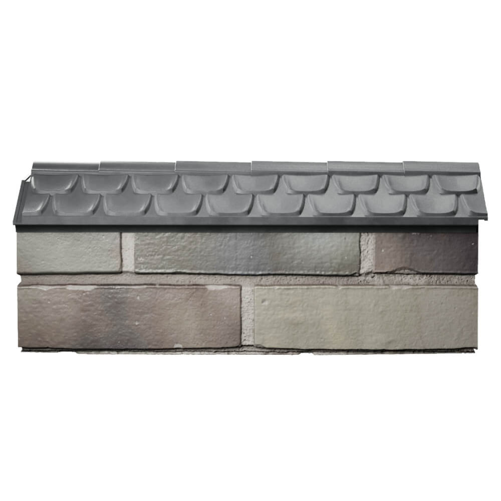 Парапет Zking Эльбрус Серый с посадкой на 0.5 кирпича (130мм) в Абакане фото