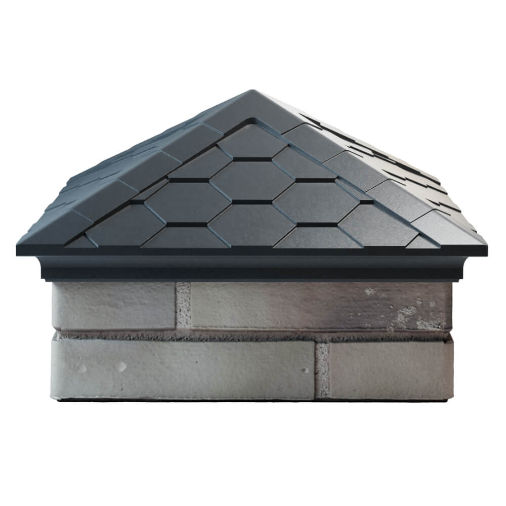 Колпак Zking Эверест Серый на столб 1.5х1.5 кирпича (390х390мм) Абакан фото