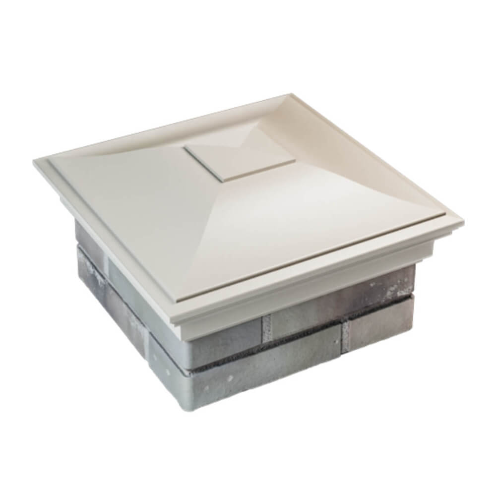 Колпак Zking Монблан Бежевый на столб 1.5х1.5 еврокирпича 0.7НФ (355х355мм) в Абакане фото