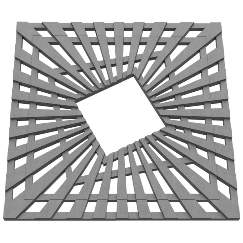 Приствольная решетка для дерева ZKING ATMOSPHERE 1.2х1.2м Серая в Абакане фото