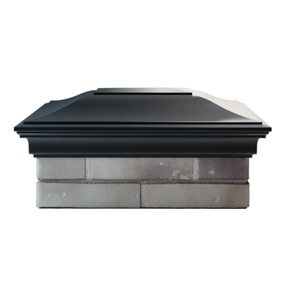 Колпак Zking Монблан Черный на столб 2х1.5 кирпича (515х385мм) в Абакане фото