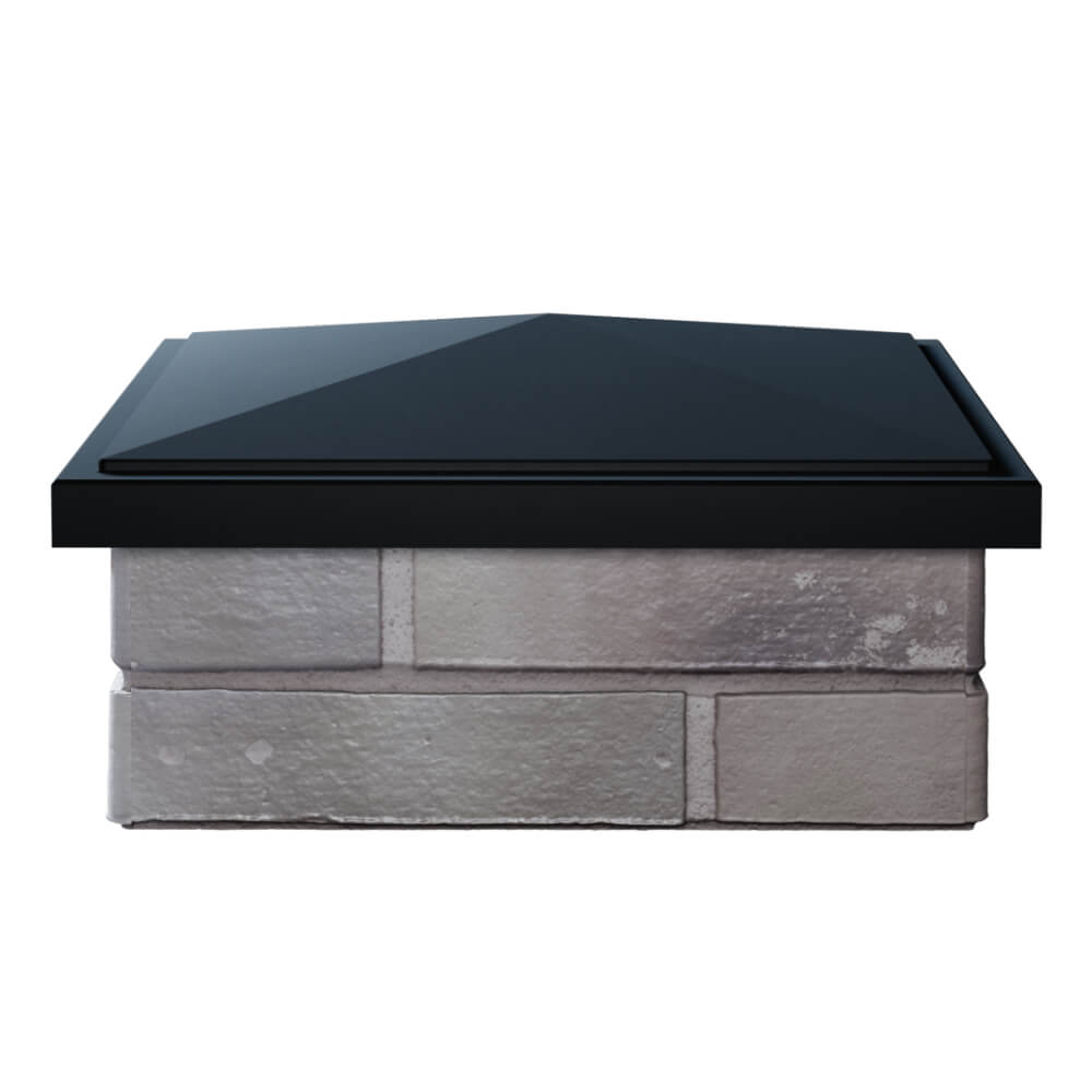 Колпак Zking БонаМоно Черный на столб 1.5х1.5 кирпича (385х385, 400х400мм) Абакан фото