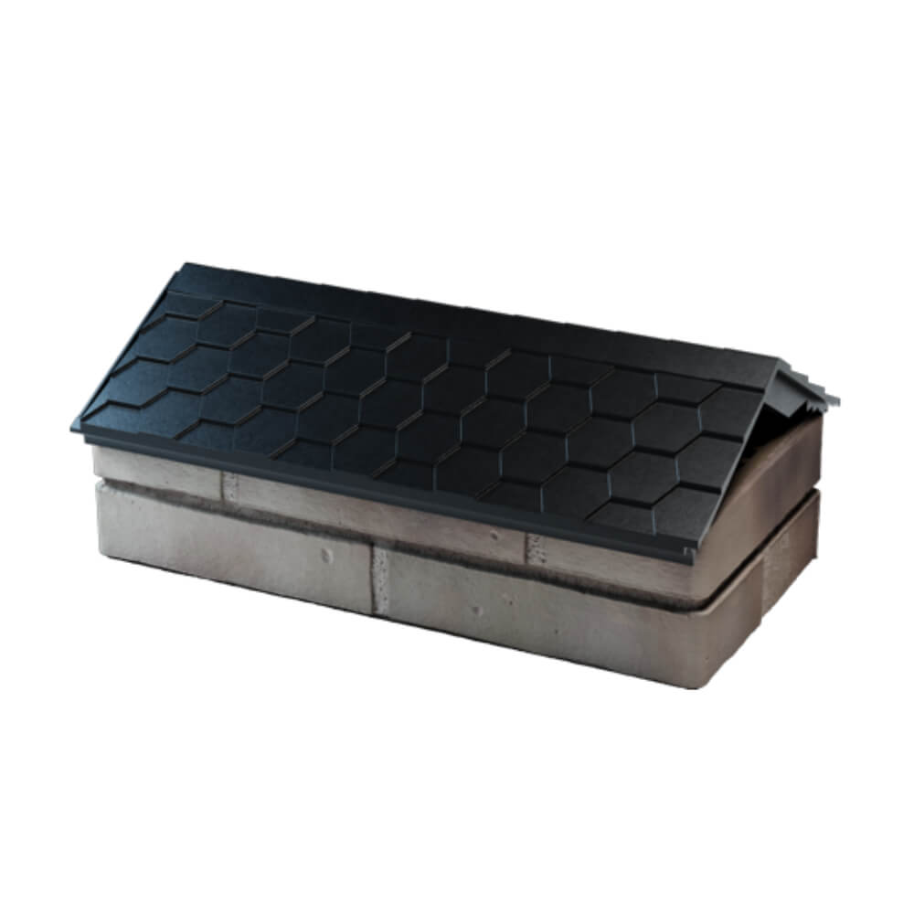 Парапет Zking Эверест Черный с посадкой на 1 кирпич (200/225/255мм) в Абакане фото