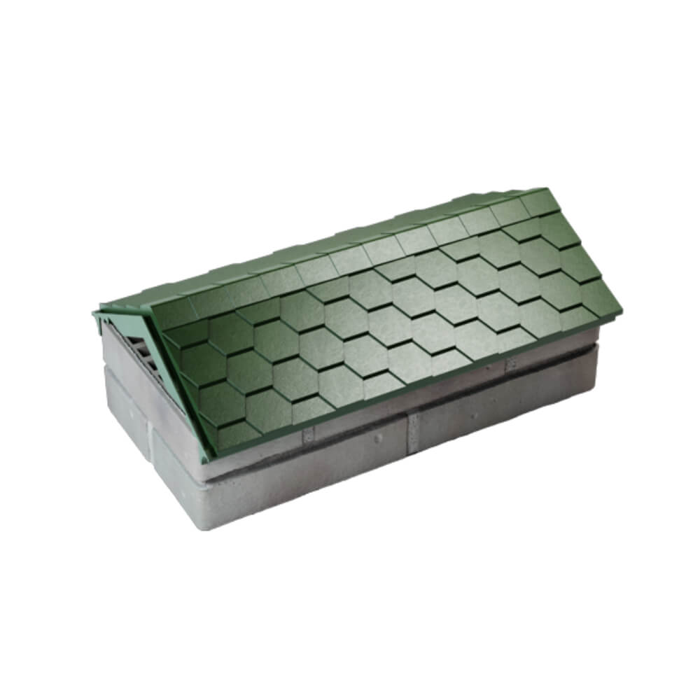 Парапет Zking Эверест Зеленый с посадкой на 1 кирпич (200/225/255мм) в Абакане фото