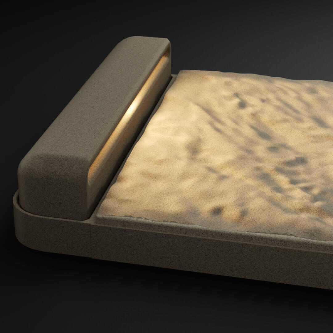 LED Светильник для шаговой плиты STONE Светлая Галька 330х75х98мм Абакан фото