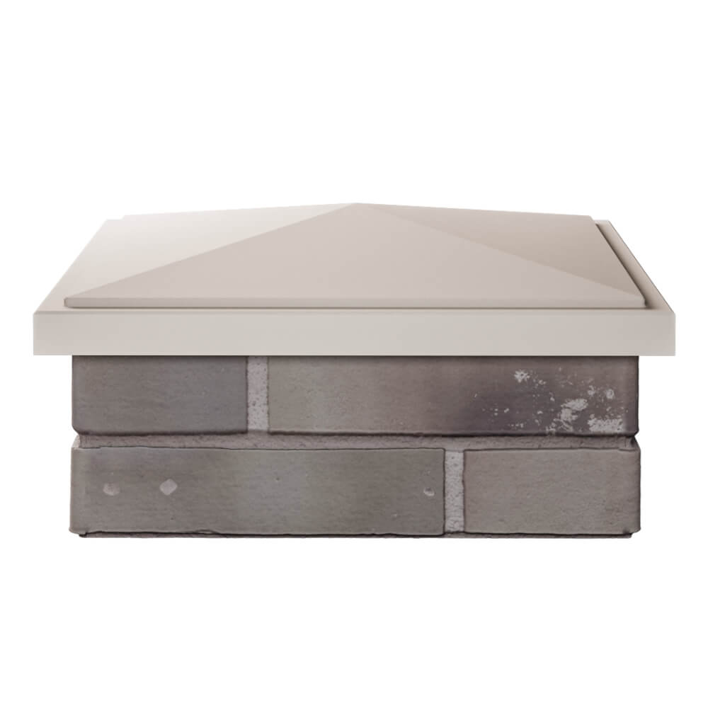 Колпак Zking БонаМоно Бежевый на столб 1.5х1.5 кирпича (385х385, 400х400мм) Абакан фото