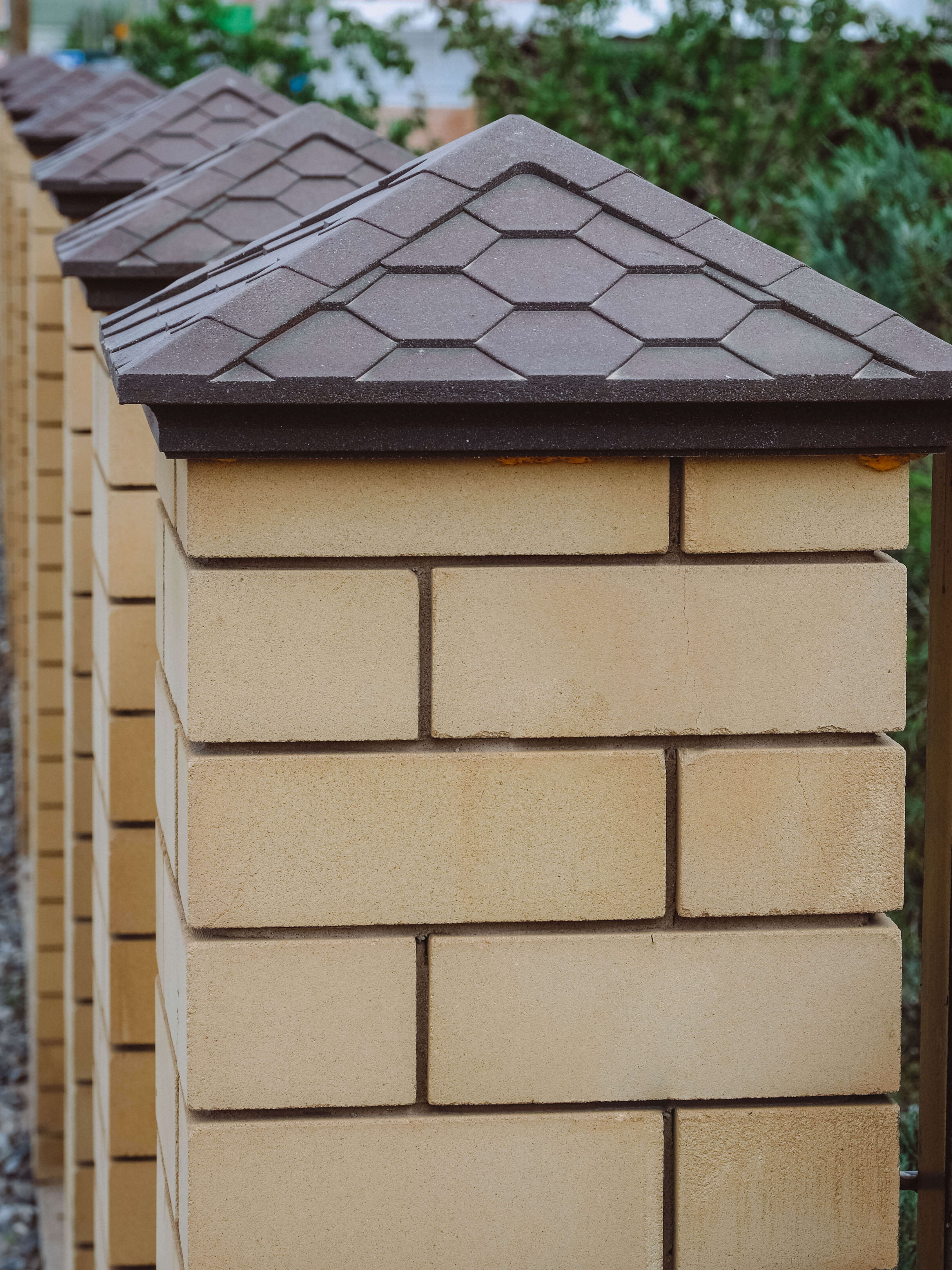 Колпак Zking Эверест Коричневый на столб 1.5х1.5 кирпича (390х390мм) в Абакане фото