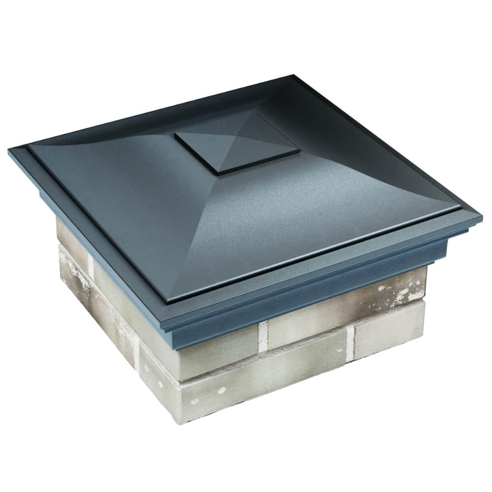 Колпак Zking Монблан Серый на столб 1.5х1.5 кирпича (385х385мм) в Абакане фото