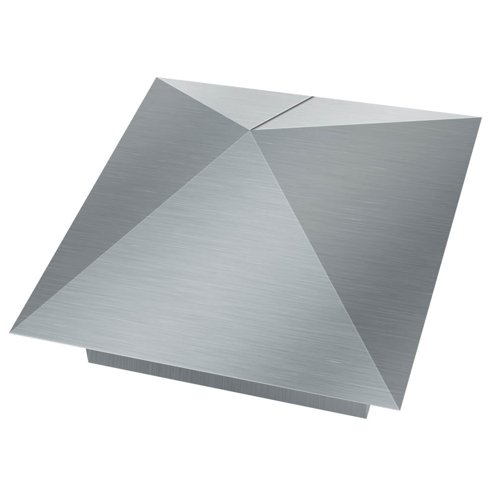 Колпак металлический 380х380мм оцинкованный заборный Абакан фото