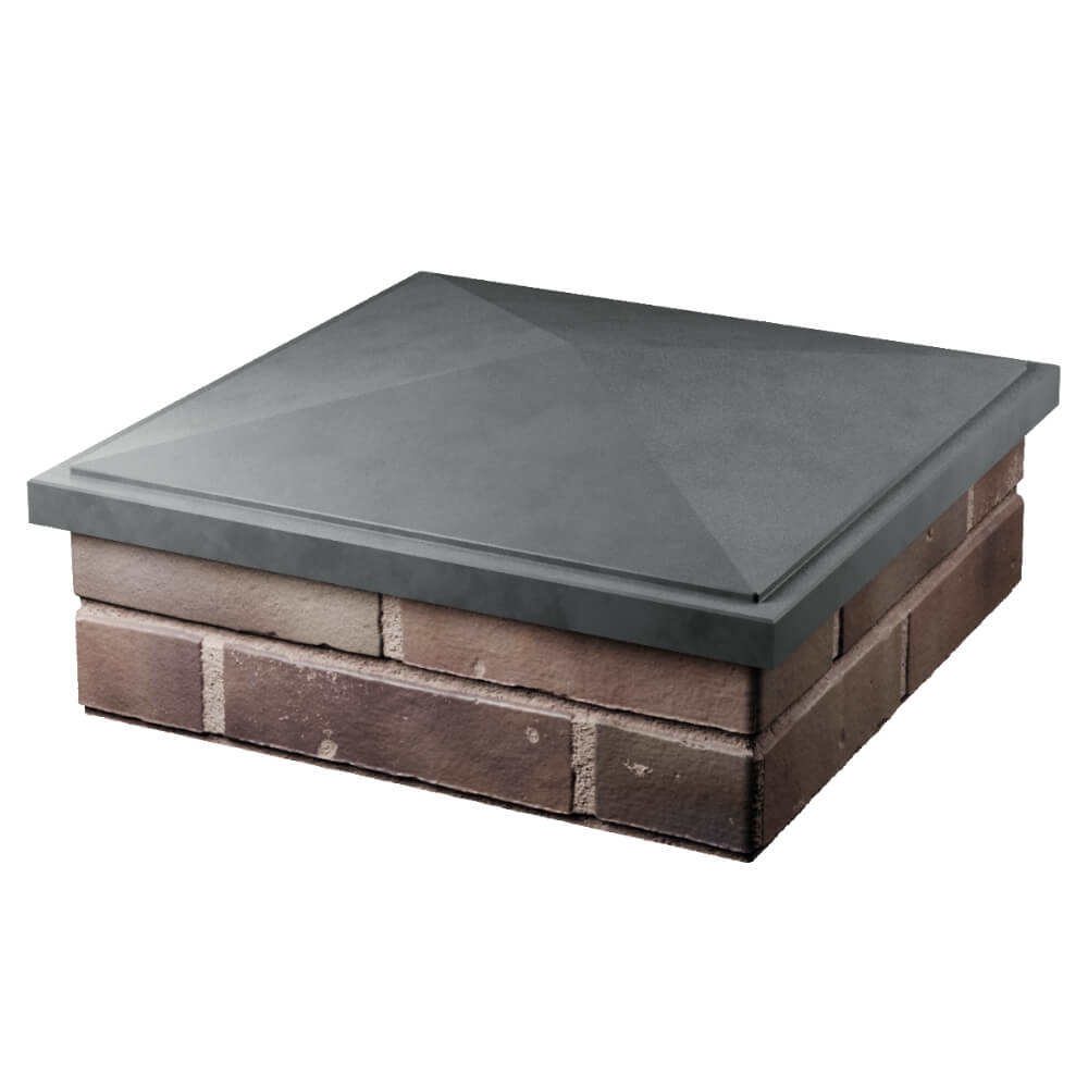 Колпак Zking БонаМоно Серый на столб 2х2 кирпича (515х515, 530х530мм) в Абакане фото