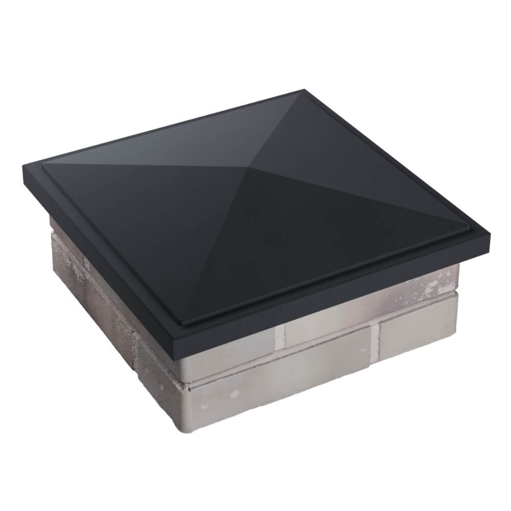 Колпак Zking БонаМоно Серый на столб 1.5х1.5 кирпича (385х385, 400х400мм) в Абакане фото