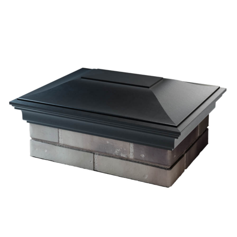 Колпак Zking Монблан Черный на столб 2х1.5 кирпича (515х385мм) в Абакане фото