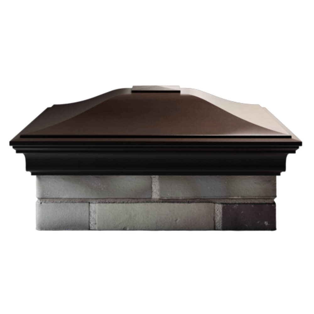 Колпак Zking Монблан Коричневый на столб 2х2 кирпича (515х515мм) в Абакане фото