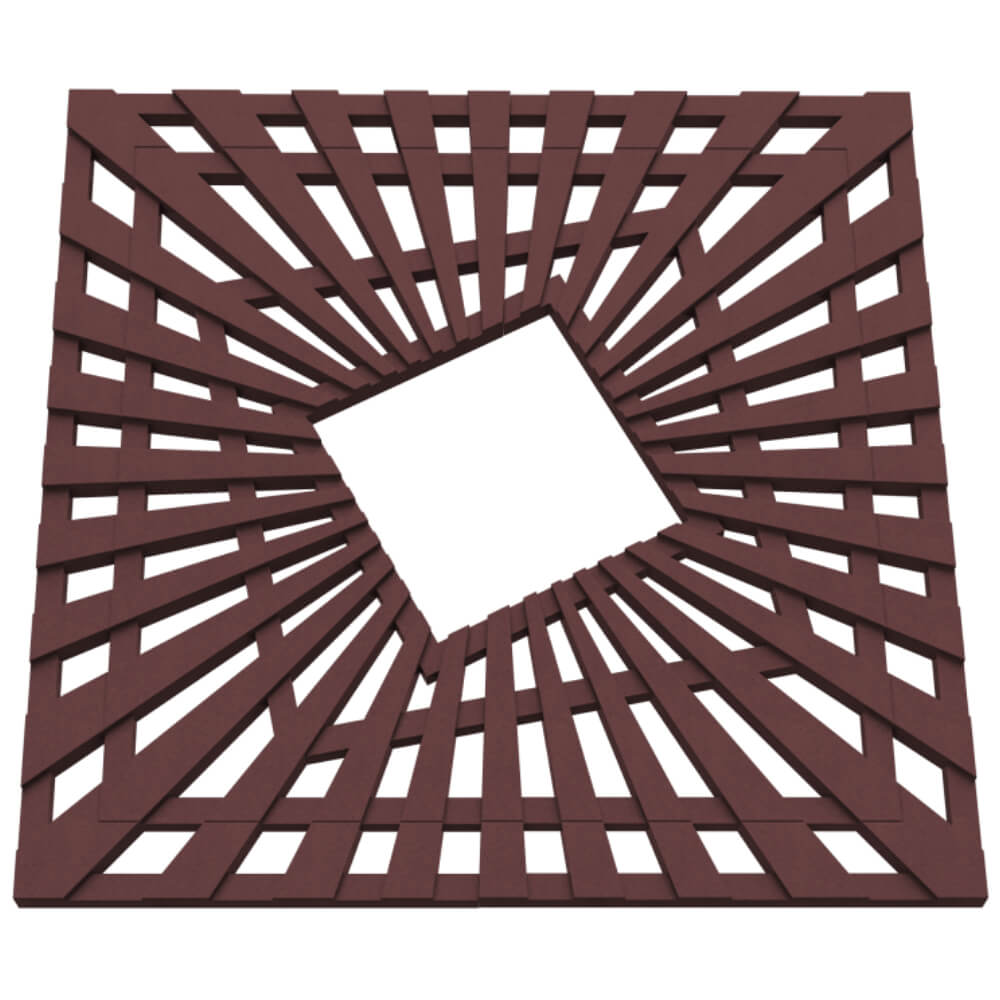 Приствольная решетка для дерева ZKING ATMOSPHERE 1.2х1.2м Коричневая в Абакане фото