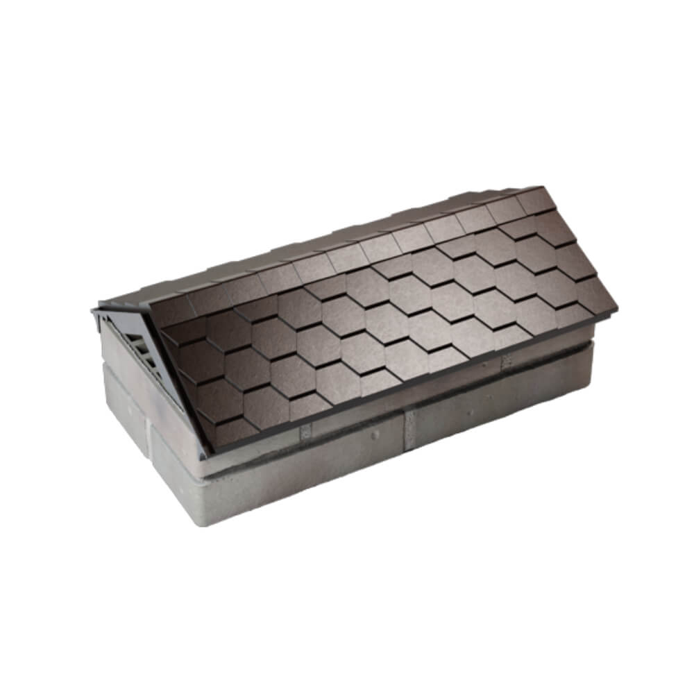 Парапет Zking Эверест Коричневый с посадкой на 1 кирпич (200/225/255мм) в Абакане фото