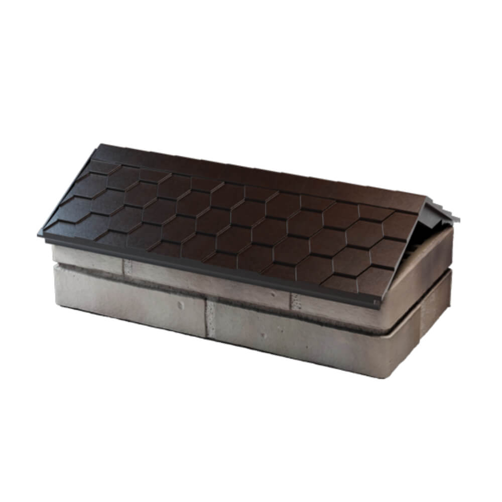 Парапет Zking Эверест Коричневый с посадкой на 1 кирпич (200/225/255мм) в Абакане фото