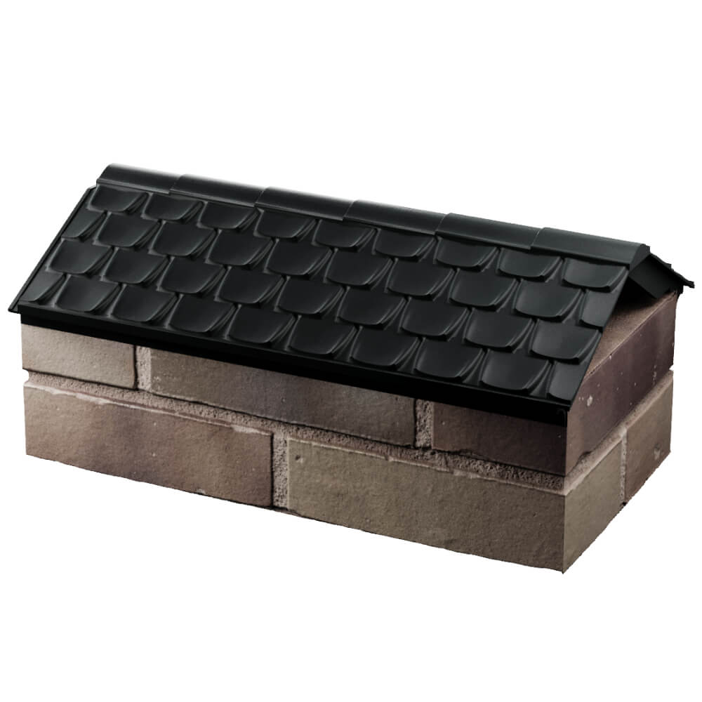 Парапет Zking Эльбрус Черный с посадкой на 1 кирпич (255мм) в Абакане фото