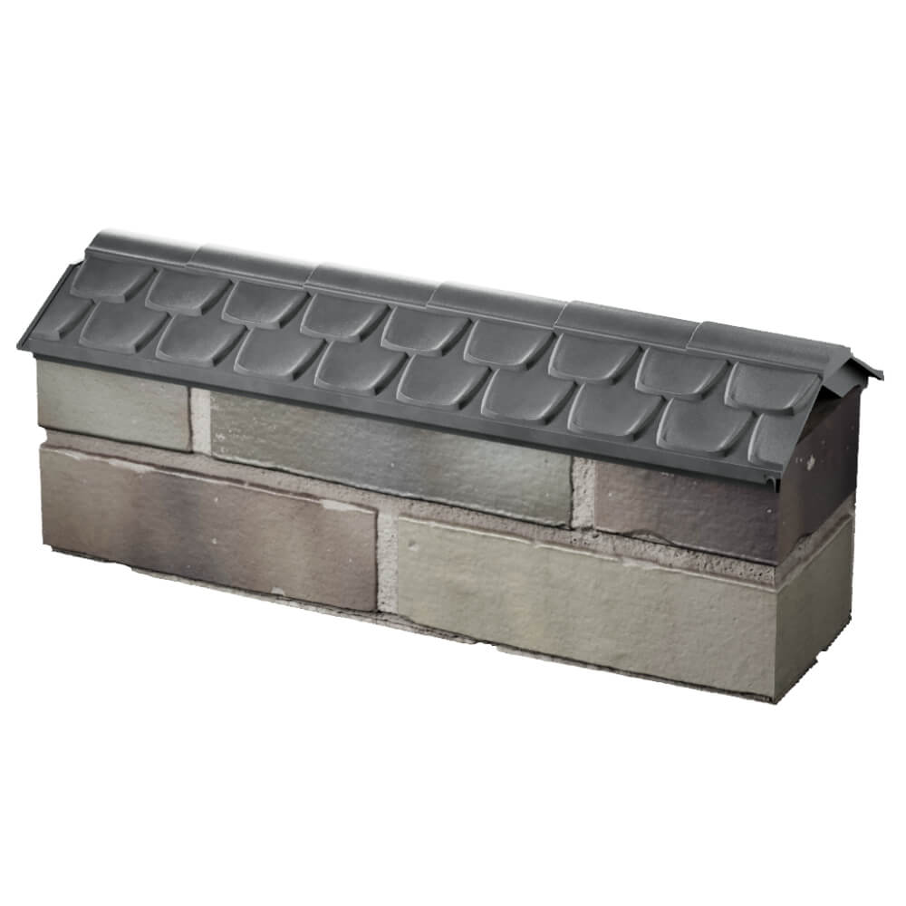 Парапет Zking Эльбрус Серый с посадкой на 0.5 кирпича (130мм) в Абакане фото