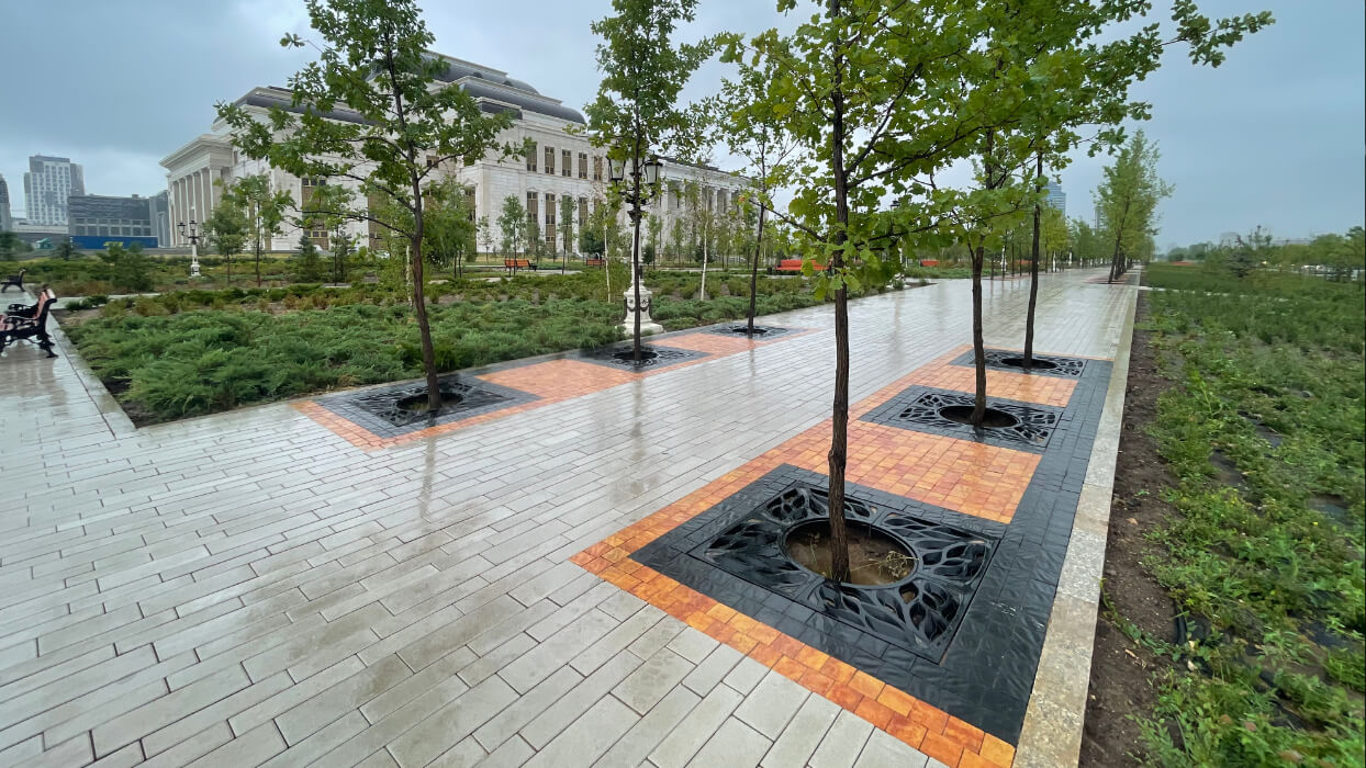 Приствольная решетка для дерева ZKING CRUST 1.2х1.2м Черная в Абакане фото