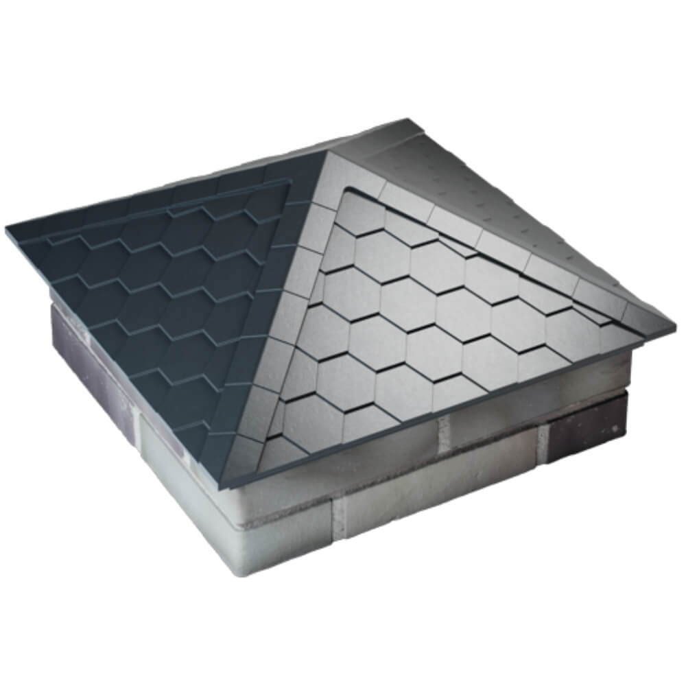 Колпак Zking Эверест Серый на столб 2х2 кирпича (535х535мм) Абакан фото