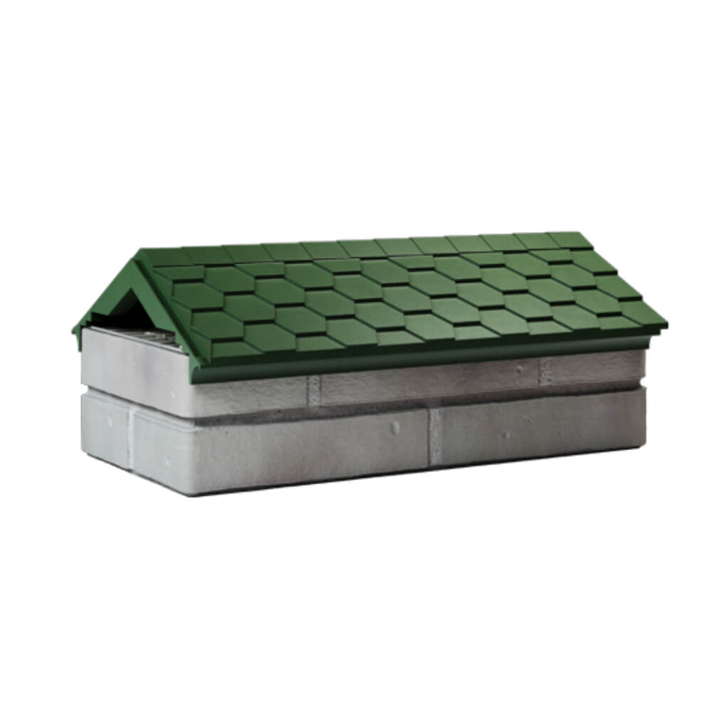 Парапет Zking Эверест Зеленый с посадкой на 1 кирпич (200/225/255мм) Абакан фото