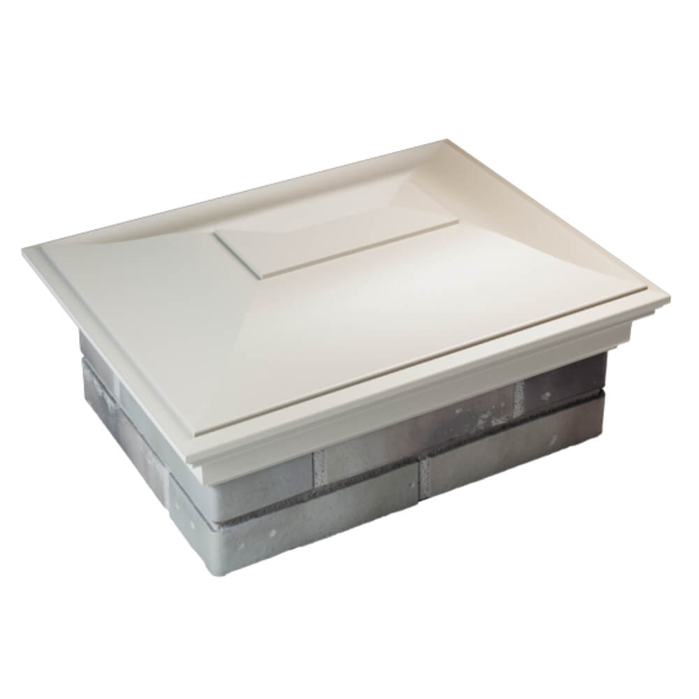 Колпак Zking Монблан Бежевый на столб 2х1.5 кирпича (515х385мм) Абакан фото