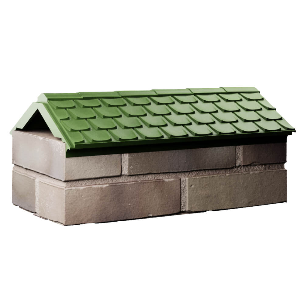 Парапет Zking Эльбрус Зеленый с посадкой на 1 кирпич (255мм) Абакан фото