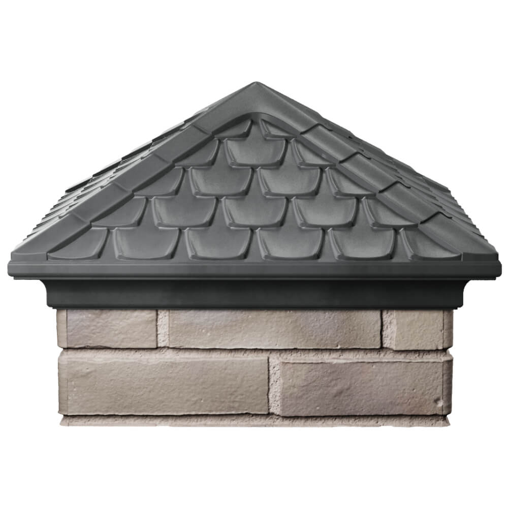 Колпак Zking Эльбрус Серый на столб 1.5х1.5 кирпича (385х385мм) Абакан фото