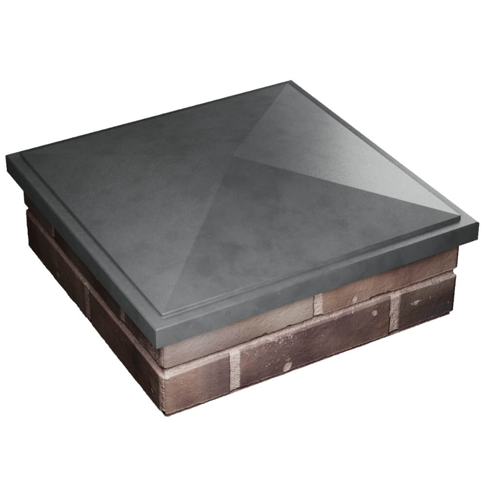 Колпак Zking БонаМоно Серый на столб 2х2 кирпича (515х515, 530х530мм) в Абакане фото