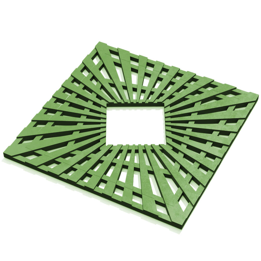 Приствольная решетка для дерева ZKING ATMOSPHERE 1.2х1.2м Зеленая в Абакане фото