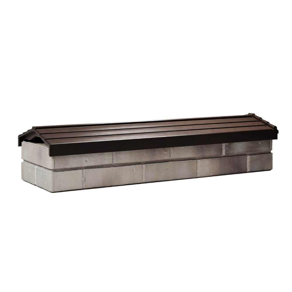 Парапет Zking Бона ХайТек Коричневый посадка на 0.5 кирпича (130мм) Абакан фото