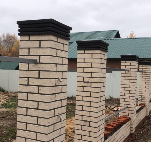 Колпак Zking Бона ХайТек Коричневый на столб 1.5х1.5 кирпича (385х385мм) в Абакане фото