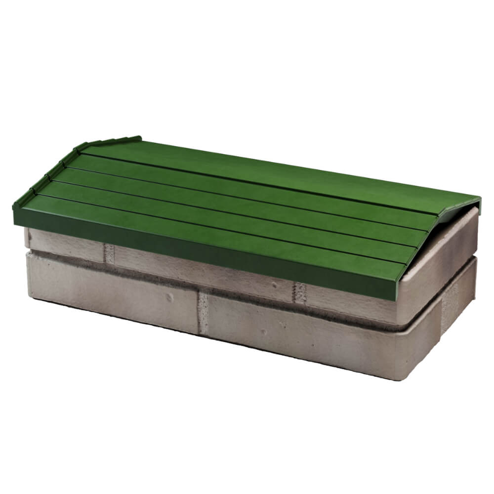 Парапет Zking Бона ХайТек Зеленый с посадкой на 1 кирпич (200/225/255мм) в Абакане фото